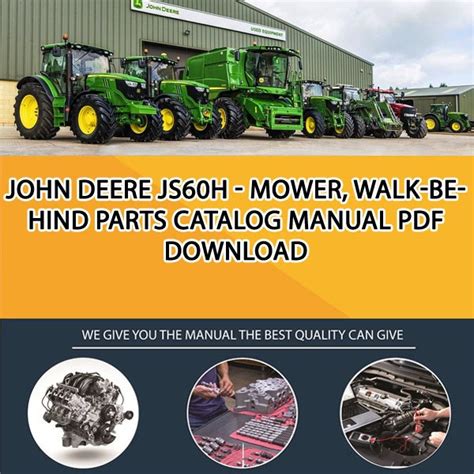 John Deere Js60h Mower Walk Behind Parts Catalog Manual Pdf Download