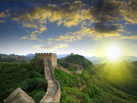 Sunset At Great Wall Of China Photography By ©️claude Bénard