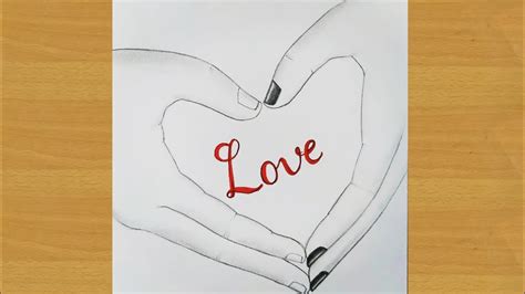 How To Draw Couple Hands Making A Heart Lovely Couple Hand Easy
