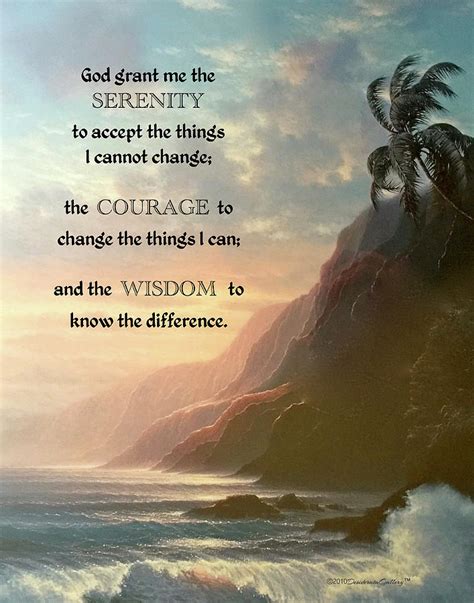 Serenity Prayer From Original Oil Painting Painting By Desiderata
