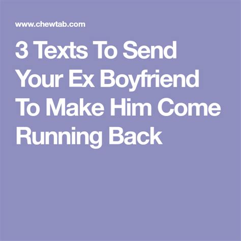 Bestie, i'm so glad to have you in my life. 3 Texts To Send Your Ex Boyfriend To Make Him Come Running ...