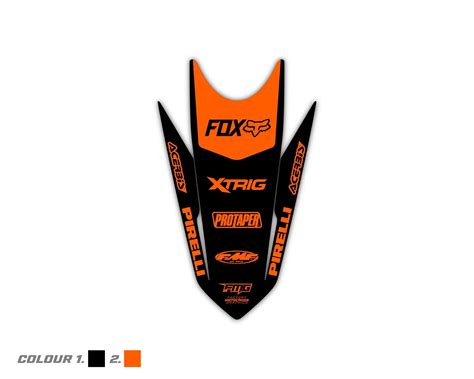 Ktm Rear Fender Single Decal For All Ktm Models And Years