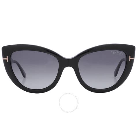 tom ford anya polarized smoke cat eye ladies sunglasses ft0762 01d 55 889214126160 sunglasses