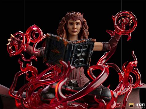 Iron Studios Scarlet Witch With The Darkhold Wandavision