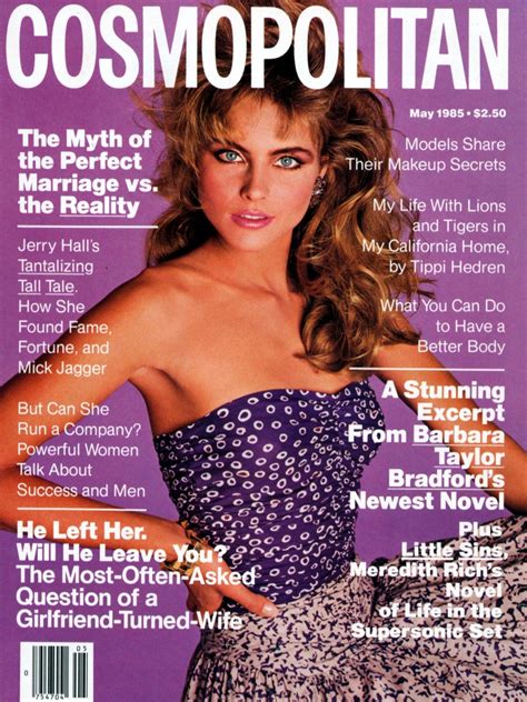 Cosmopolitan Magazine May 1985 Model Kim Alexis Photographer