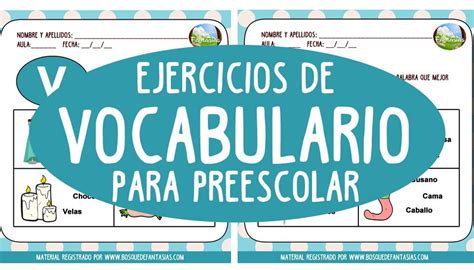 Nuevas Fichas De Vocabulario Para Primaria Y Preescolar Con Cada Una De