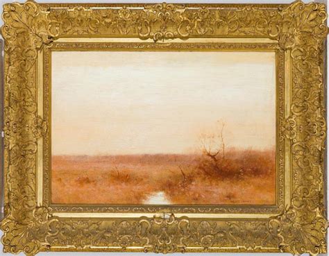 Lot Bruce Crane American 1857 1937 View Of The Marsh Oil On