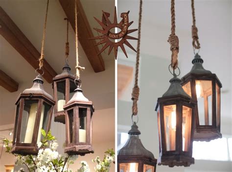 Shop pottery barn at chairish, home of the best vintage and used furniture, decor and art. Lucky Old Sun Ranch | Lantern and Rope Chandelier ...