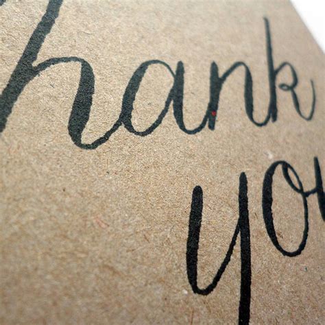 Set Of 12 Thank You Script Postcard Note Cards By Dig The Earth