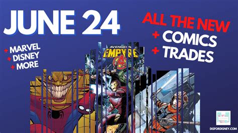 All The New Marvel And Disney Comics Releases For June 24