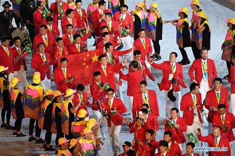 Chinese Delegation At Olympic Opening Ceremony 6 Peoples Daily Online