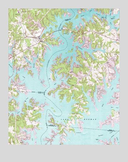 Lake Norman Topographic Map Geigade
