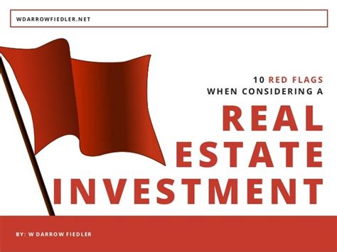 10 Red Flags When Considering A Real Estate Investment