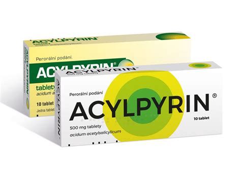 Acylpyrin® 500 mg / 10 tablet. ACYLPYRIN | IDENTITY - grafické studio & agentura