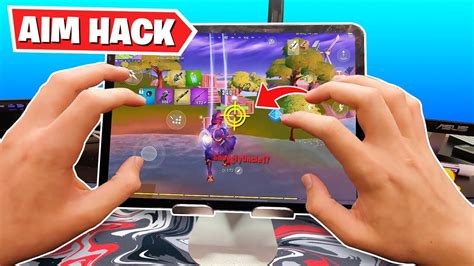 I Used This New Aim Hack On Fortnite Mobile Youtube