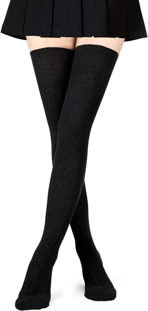 clothing and accessories women ladies girls thigh high over the knee socks warm long cotton