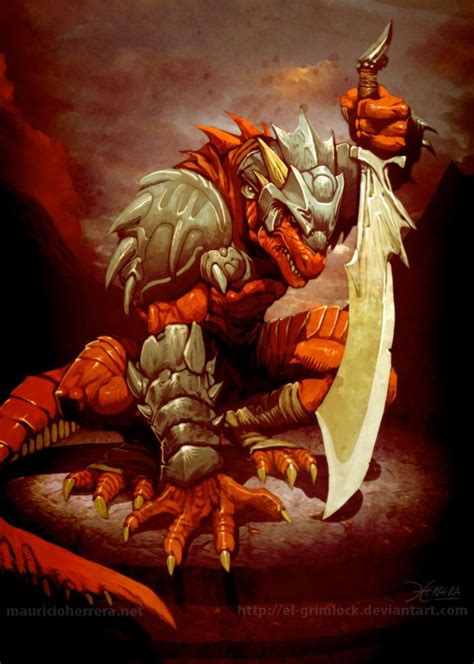 Dragon Warrior By El Grimlock On Deviantart Dragon Warrior Fantasy