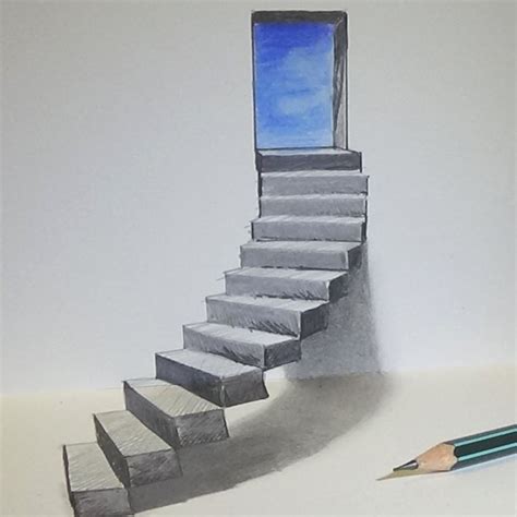 Easy step by step drawing tutorials and instructions for beginner and intermediate artists looking to improve their overall drawing skills. 50 Beautiful 3D Drawings - Easy 3D Pencil drawings and Art ...