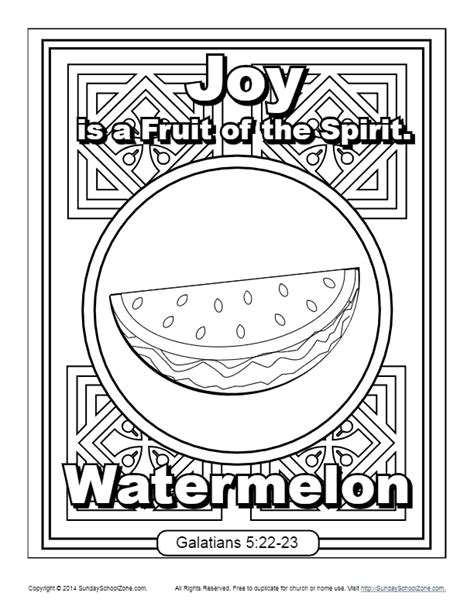 Fruit Of The Spirit Joy Coloring Pages Coloring Pages