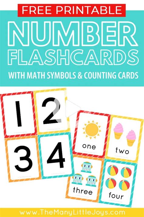 If your friend has a child someday, maybe the gift number flashcards can be given down, who knows. Free Printable Number Flashcards (+ counting cards in 2020 ...