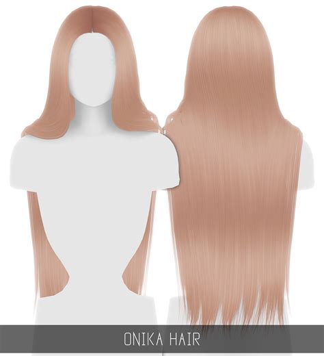 Artists' share photos and custom contents here. Simpliciaty: Onika hair ~ Sims 4 Hairs