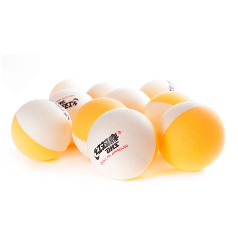 Dhs Bi Colour Spin Abs Ball Orangewhite Split Half Balls X 10 Custom