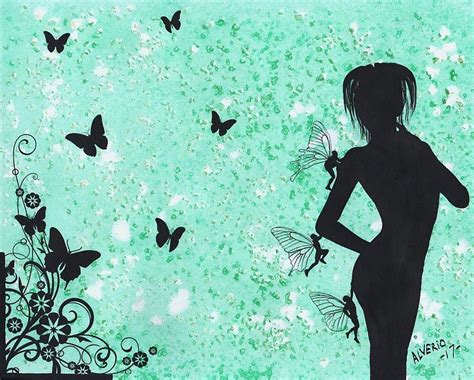 Butterfly Silhouette Painting By Edwin Alverio Fine Art America