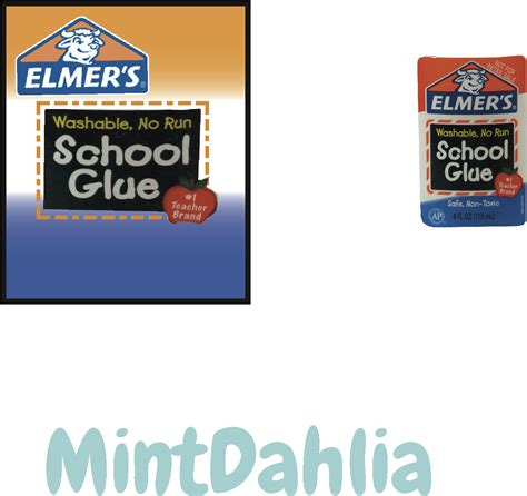 Elmers Glue Template Elmers Glue Clipart Large Size Png Image