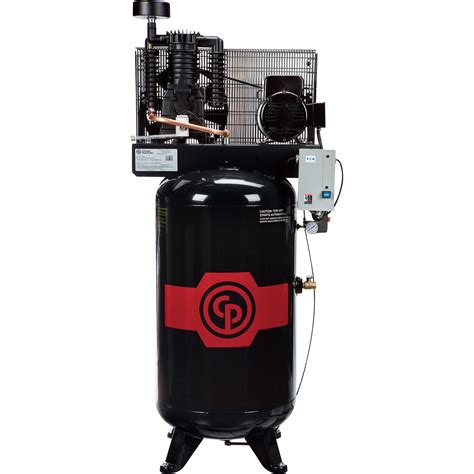 Chicago Pneumatic Reciprocating Air Compressor — 5 Hp 80 Gallon 208
