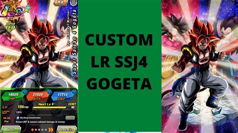 Custom Ssj4 Gogeta Dbz Dokkan Battle Youtube