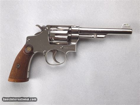 Smith And Wesson Nickel Plated 32 Regulation Police Revolver