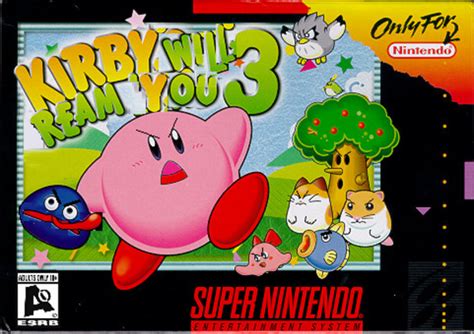 Kirby Dreamland 3 Us Cover Usa Covers Kirby Angry Kirby Know