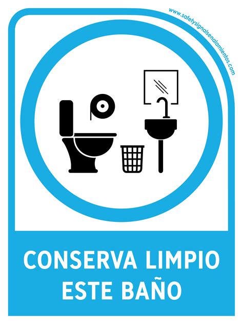 Conserva Limpio Este BaÑo Con Leyenda Safetysignal