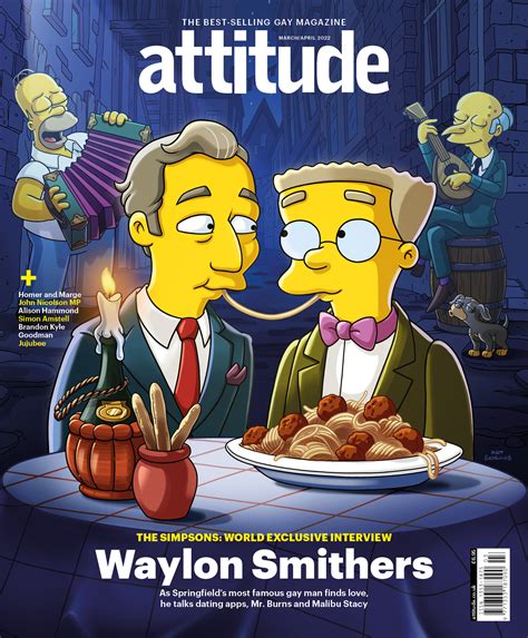 The Simpsons Waylon Smithers Makes History With Boyfriend On The Cover