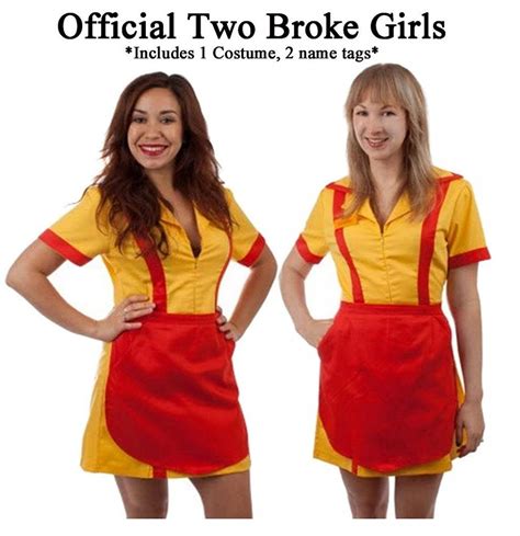 Free 2 Day Shipping Buy 2 Broke Girls Max And Caroline Diner Waitress Costume At W Halloween