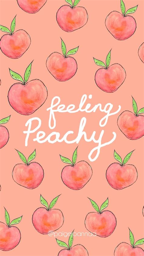 Feeling Peachy 🍑 Free Background By Paige Joanna In 2020 Peach