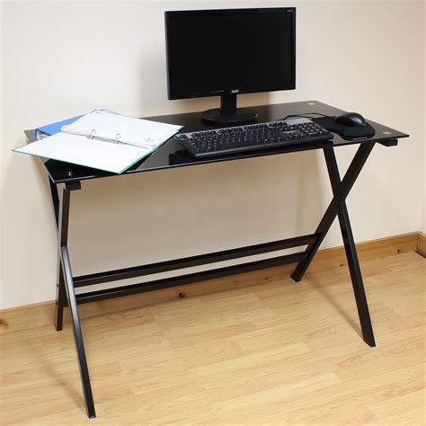 They are prepared so that the glass doesn't break or overheat, and they help to reduce the noise inside the pc as well. 99+ Black Glass top Computer Desk - Home Office Desk ...