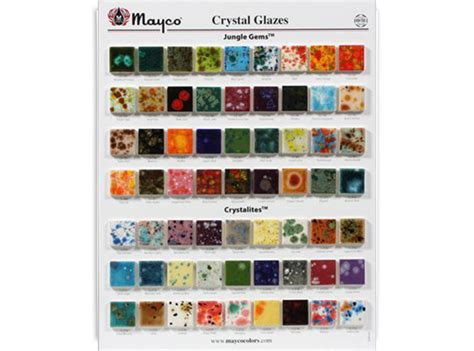 Duncan Crystal Glazes Color Chart