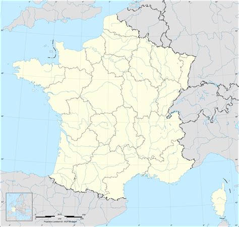 With this template, you can draw and highlight the outer boundaries of the country. File:France map Lambert-93 with rivers and regions-blank ...