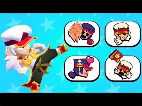 Fang All Animated Pins With Voice Lines Brawl Stars Youtube
