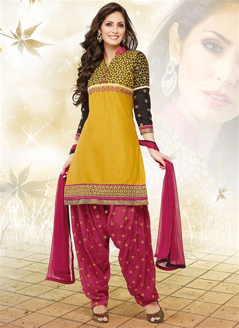 Latest Punjabi Patiala Salwar Kameez Designs Collection