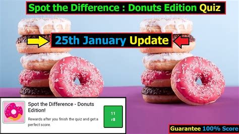 Spot The Difference Donut Edition Quiz Latest Updated Version