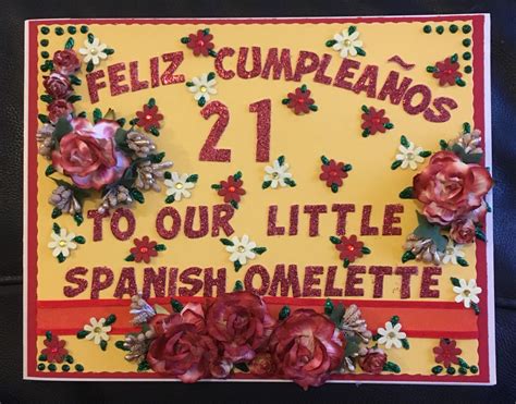 Spanish Birthday Card Spanish Birthday Cards Greeting Cards Handmade