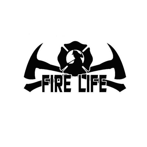 Fire Life Fireman Firefighter Vinyl Decal Emt Medic Fd Car Stickers