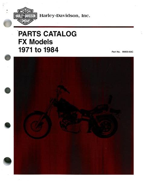 Set an alert to be notified of new listings. 1971-1984 Harley Davidson FX Motorcycle Parts Manual