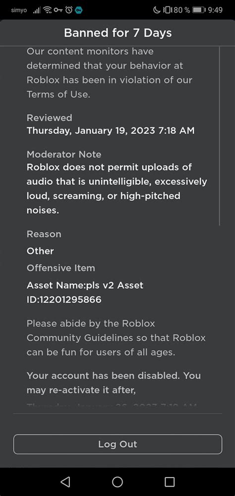 I keep getting banned for an audio - Art Design Support - Developer