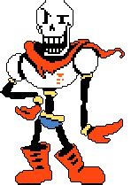 Papyrus Sprite Transparent Colored Outlined By RealityWarper On DeviantArt