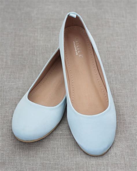 Satin Round Toe Flats For Brides Round Toe Flats Bride Shoes Womens