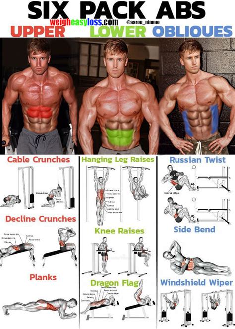 Six Pack ABS Upper Lower Oblioues Guide