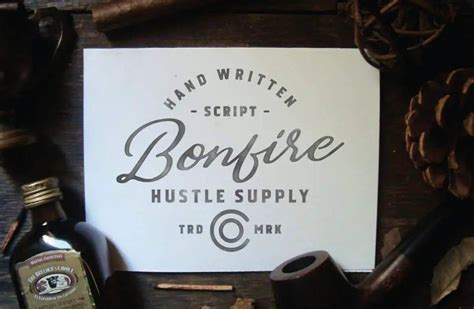 Bonfire Font Campfire Font Upfonts